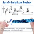 thumbnail image 5 of Juego de 14 piezas de accesorios para bolígrafos de pintura de diamantes, exquisitas puntas de metal de acero inoxidable, taladro de arte ergonómico y 6 pegamento de arcilla, agarre cómodo y perforaci, 5 of 5
