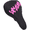 Black Powder, variant on Sagargo for Downhill Mountain Biking Mountain Bike Seat Contoured Shape Design Black and Silver