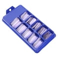 thumbnail image 1 of 100Pcs Fake Nail, Acrylic Nail Art Tips Set, Professional Nail Art Tips Set Acrylic Nail Kit Pure Color Full Cover Artificial Press On Fake Nails Nail Decoration For Girlfriends, 1 of 8
