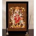 thumbnail image 6 of IBA Indianbeautifulart Goddess Durga Picture Frame Religious Poster Black Wall Frame Deity Photo Frame Wall Decor&nbsp;For Home/ Office/ Temple-8 x 10 Inches, 6 of 7