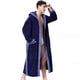 thumbnail image 2 of Albornoz con capucha y parche para hombre, holgado, de pierna ancha y moderno, 2 of 6