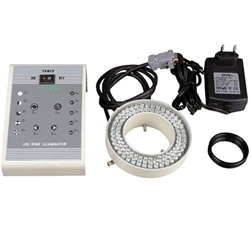 AmScope LED-80AM 80-LED Lighting-Direction-Variable Microscope Ring Illuminator