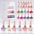 thumbnail image 1 of Set de esmaltes de uñas Double Rhythm Cat Eye Gel 15 ml x 28 colores, 1 of 9