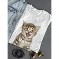 thumbnail image 3 of Fierce Cute Cat T-Shirt Women -Smartprints Designs, Female 5X-Large, 3 of 4