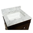 thumbnail image 3 of Eleanor 24" Bathroom Vanity with Chocolate Cabinet and Carrara Marble Top, 3 of 6