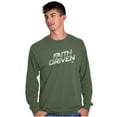 thumbnail image 5 of Jesus Holy Spirit Faith Driven Long Sleeve TShirt Men Women Brisco Brands M, 5 of 6