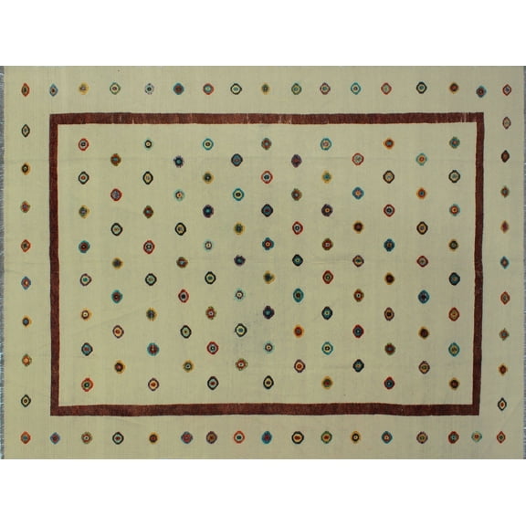 Berjasta Cassius Beige/Orange Rug, 9'4" x 12'4"