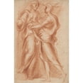 thumbnail image 2 of Giovanni Battista Naldini 13x18 Black Ornate Wood Framed Double Matted Museum Art Print Titled - Mercury and Aglauros (C. 1566), 2 of 5
