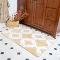 thumbnail image 2 of Chesapeake Double Quatrefoil 2pc Straw Bath Rug Set (21"x 34" & 24"x40"), 2 of 6