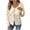 #211-Beige, variant on Craaazy Womens Sweaters Heart-Shaped Pattern V-Neck Cardigan Sweater Bowknot Knit Tops Gifts For Women