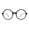 thumbnail image 1 of Round Circle Lens Wizard Plastic Mod Fashion Clear Lens Glasses Black Clear, 1 of 4