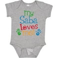 thumbnail image 3 of Inktastic My Saba Loves Me Boys or Girls Baby Bodysuit, 3 of 5