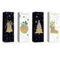 thumbnail image 1 of Christmas Wine Gift Bags (Glitter Icon) (Asstd) - Set of 12, 1 of 4