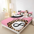 thumbnail image 4 of Homewish Fashion Cheetah Print Full Size Sheets, Cartoon Billiards Print Bed Sheets, Teens Kids Boys Girls Sheet Sets, Ultra Soft Bedroom Decor, 4pcs, 4 of 7