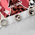 thumbnail image 4 of Erosebridal Western Xmas Tree Kitchen Curtains, Cowboy Leopard Print Black Out Curtains Pack of 2 (42x63 Each), Red Dark Brown, 4 of 6