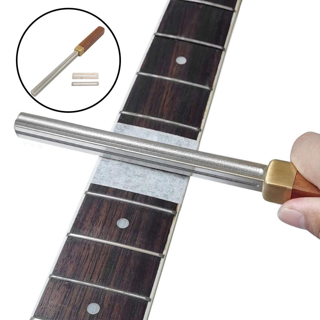 Universal Guitar Fret Crowning File Diamond,Fingerboard Fret File Luthier Diamond Coating Accessory for Guitars, Ukuleles, Bass, Banjo, Mandolin