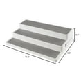 thumbnail image 4 of Lavish Home 3-Tier 3.5-inch Spice Shelf - Plastic and Rubber, White, 4 of 6