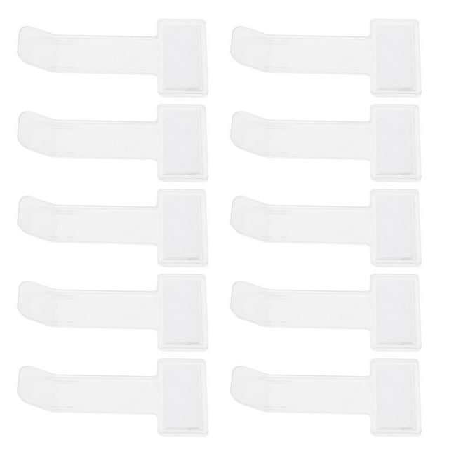 Lot de 10 clips transparents pour permis de stationnement, pour factures, tickets, autocollants pour pare-brise