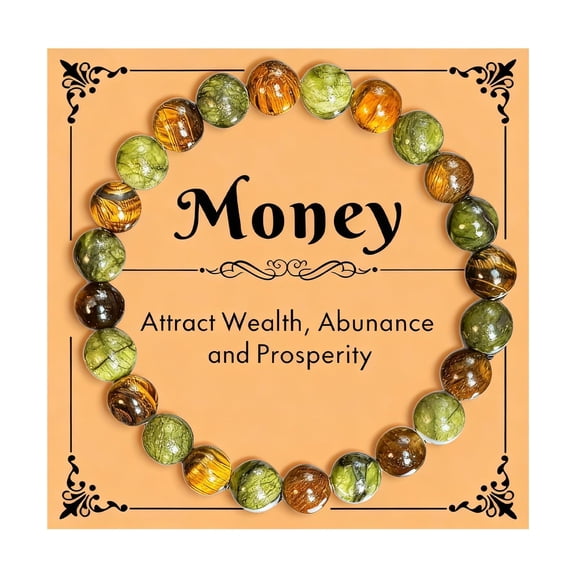 Money Bracelet Money Bracelets for Women Jade Stone Wealth Attraction Protection Good Luck Bracelet Feng Shui Crystal Tiger Eye Bracelets Spiritual Friend Birthday Jewelry Gifts