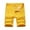 Yellow, variant on Jean Shorts Men Ripped Distressed Soild Color Denim Bermuda Shorts with Pockets Casual Vacation Straight Leg Mens Denim Shorts