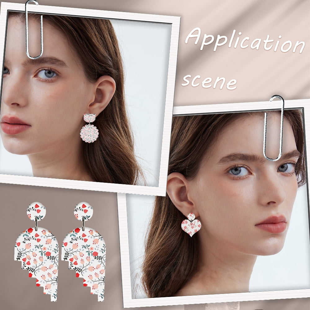 16 Sheets 16 Style Flower Pattern Ceramics Clay Water Transfer Paper Underglaze Transfer Decals for DIY Earrings Pendants Hair Clip