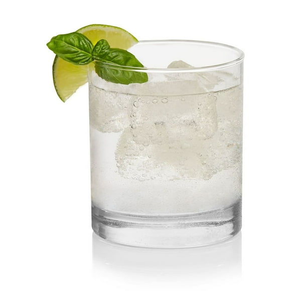 melotizhi Elegant Drinkware Glasses Set Tall Drinking Glasses With Modern Lines Dishwasher Drinking Glasses, Clear