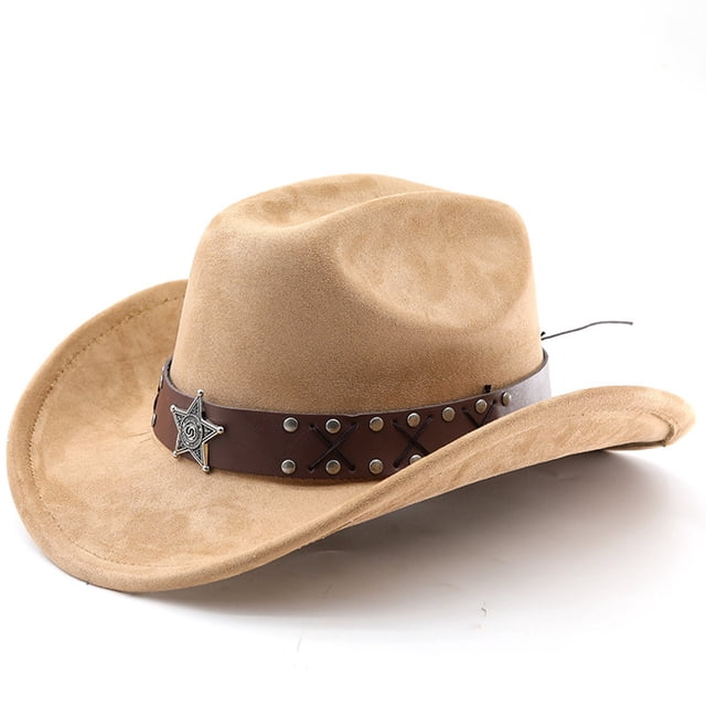Western Cowboy Hat With Curved Brim For Outdoor Travel And Riding Adventures In Country Style