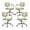 White, variant on Leather Home Desk Chair, Adjustable Height and Backrest 360° Rolling Swivel Computer Task Chairs, Mid Century Modern Ergonomic Vanity Make Up Chair with Armrest for Home Office, Beige, 2 Pack