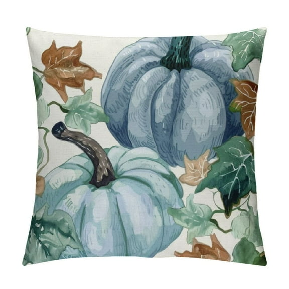 Qinduosi  Fall Decorations for Home Throw Pillow Covers - Thanksgiving Aqua Decorative Pumpkin Set Autumn Decor(No Pillow)