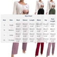 thumbnail image 3 of Wensltd Women Long Sleeve Sleepwear Set Solid Ribbed Heart Print Long Pant Soft Cozy Soft Breathable Sleepwear S-XXL, 3 of 8