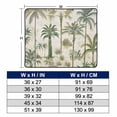 thumbnail image 6 of Palm Tree Magnetic Fireplace Cover, Fireplace Draft Blocker, Sage Green Tropical Nature Plant Watercolor Fireplaces Blanket for Heat Loss/Cold Air, Fireplaces Draft Stopper Cover for Inside 36"x27", 6 of 9