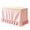 Pink, variant on 75x180cm Navy Ruffled Flat Teacher Desk Skirt Washable Cover For Classroom Kitchen Back To School Party Decoration