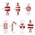 thumbnail image 3 of 3 Pcs Christmas Candy Lollipop Ornaments Polymer Clay Candy Cane Hanging Decor Fake Candy Canes Peppermint Christmas Tree Decoration Cupcake Candy Crafts Pendant Xmas Tree Party Supplies, 3 of 9