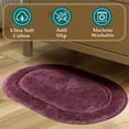 thumbnail image 4 of BNM Non-Slip Washable Bath Rug Set, 20" x 30", 24" x 36", Plum, 4 of 8