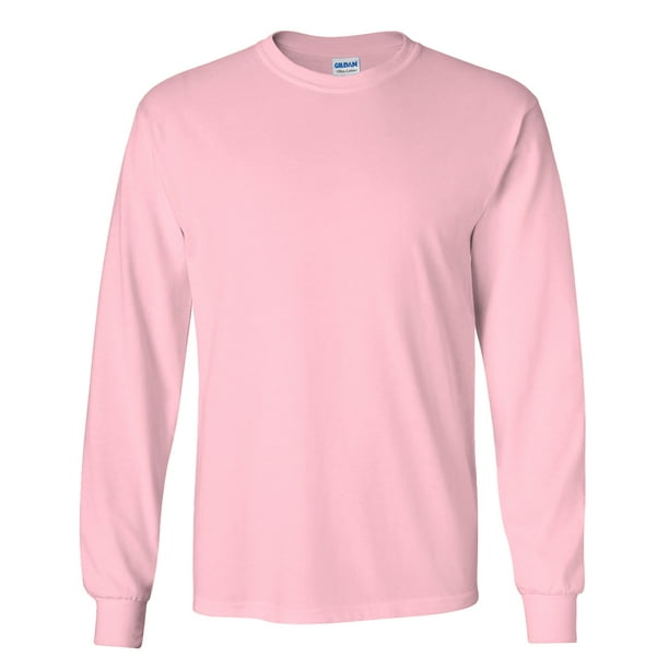 Playera manga larga rosa hombre hotsell