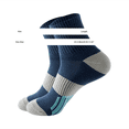 thumbnail image 4 of Helii Men's Basketball Crew Socks – Low Cut Athletic Sports Socks, Breathable Moisture Wicking Cushioned Training Socks for Running Gym, Reinforced Heel Toe Color Block Socks White,One Size, 4 of 5
