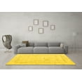 thumbnail image 3 of Ahgly Company Indoor Round Oriental Yellow Traditional Area Rugs, 8' Round, 3 of 4