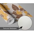 thumbnail image 6 of S4Sassy Self Adhesive Wallpaper, Bold Tulip Blossom Wallpaper, Brown Removable Diy Vinyl Wall Covering, Textured Peel And Stick Contact Paper For Entryway Accent Wall, Easy Home Decor(25"X360"), 6 of 9
