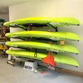 thumbnail image 4 of Kayak Wall Mount, 4 Level Garage Hanger, Black Steel, 4 of 6