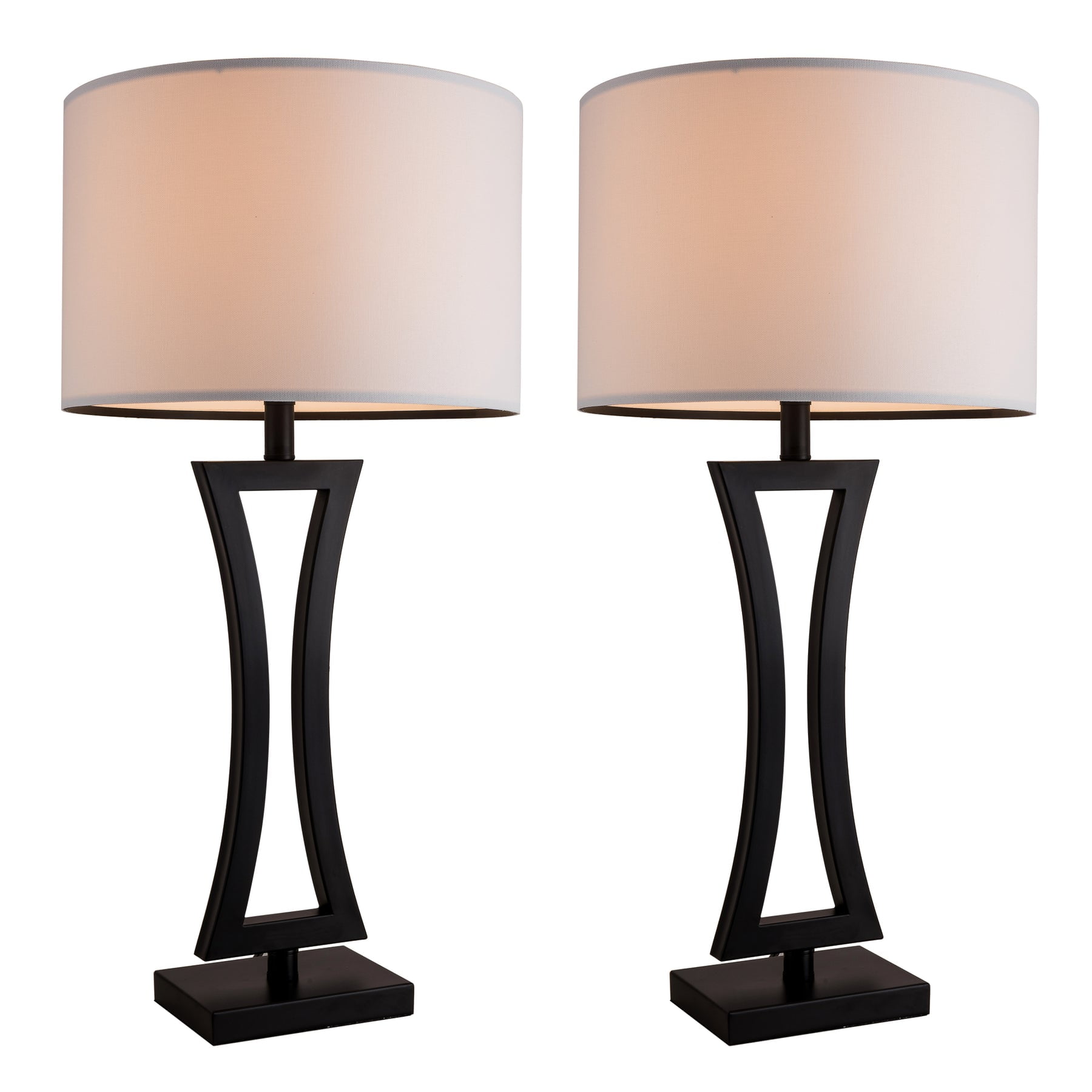 Modern Table Lamps Set of 2 ,Transitional Table Lamp for Living Room
