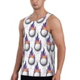 thumbnail image 2 of Picia Golf balls Printed Men’s Performance Tank, Men's Workout Tank Top Moisture-Wicking Tank Top Muscle tee, Breathable Workout Shirt-Large, 2 of 7