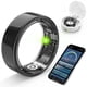 thumbnail image 1 of Anillo inteligente de tiburón gratuito con monitoreo de sueño, conteo de pasos, frecuencia cardíaca, presión arterial para iPhone y Android, sin tarifa de suscripción, rastreador de salud impermeable, 1 of 5
