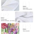 thumbnail image 5 of GZHJMY Iris Flower Field with Butterfly Green Leaf Spring Nature Floral Print Kitchen Hand Towels with Hook & Loop Set of 2 Absorbent Bath Hand Towel Hanging Tie Towel, 5 of 7