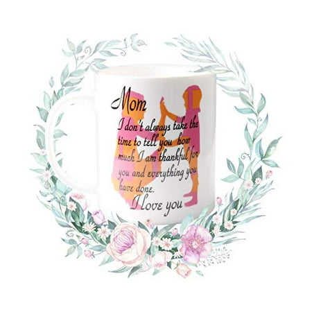 

I Love You Mom Funny Coffee Mug gratitude Mug mom Birthday Gifts from Daughter Son Kids cute coffee cups Christmas Thanksgiving Present for mother Novelty Image Constant Reminder of Your Love to mom