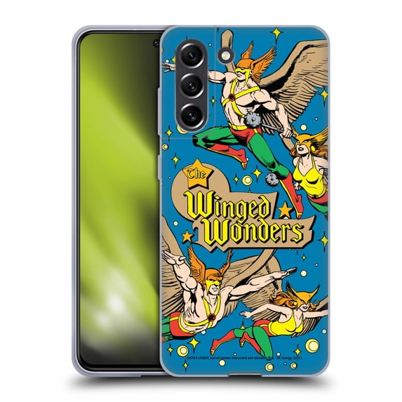 Head Case Designs Officially Licensed Justice League DC Comics Hawkman Comic Art The Winged Wonders Soft Gel Case Compatible with Samsung Galaxy S21 FE 5G