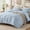Azure Blue, variant on EMONIA 2-Piece Twin Comforter Set,Soft & Cozy Washed Microfiber Down Alternative Bedding,Lightweight Fluffy Reversible Bed in a Bag,White