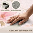 thumbnail image 6 of ODIKA 9'x12' Pink Soft Pastel Floral Elegance Washable Area Rug Chic Botanical Design with Delicate Blooms Low Pile, Flatwoven, for Great Room, Indoor Concept, Large Living, 6 of 7