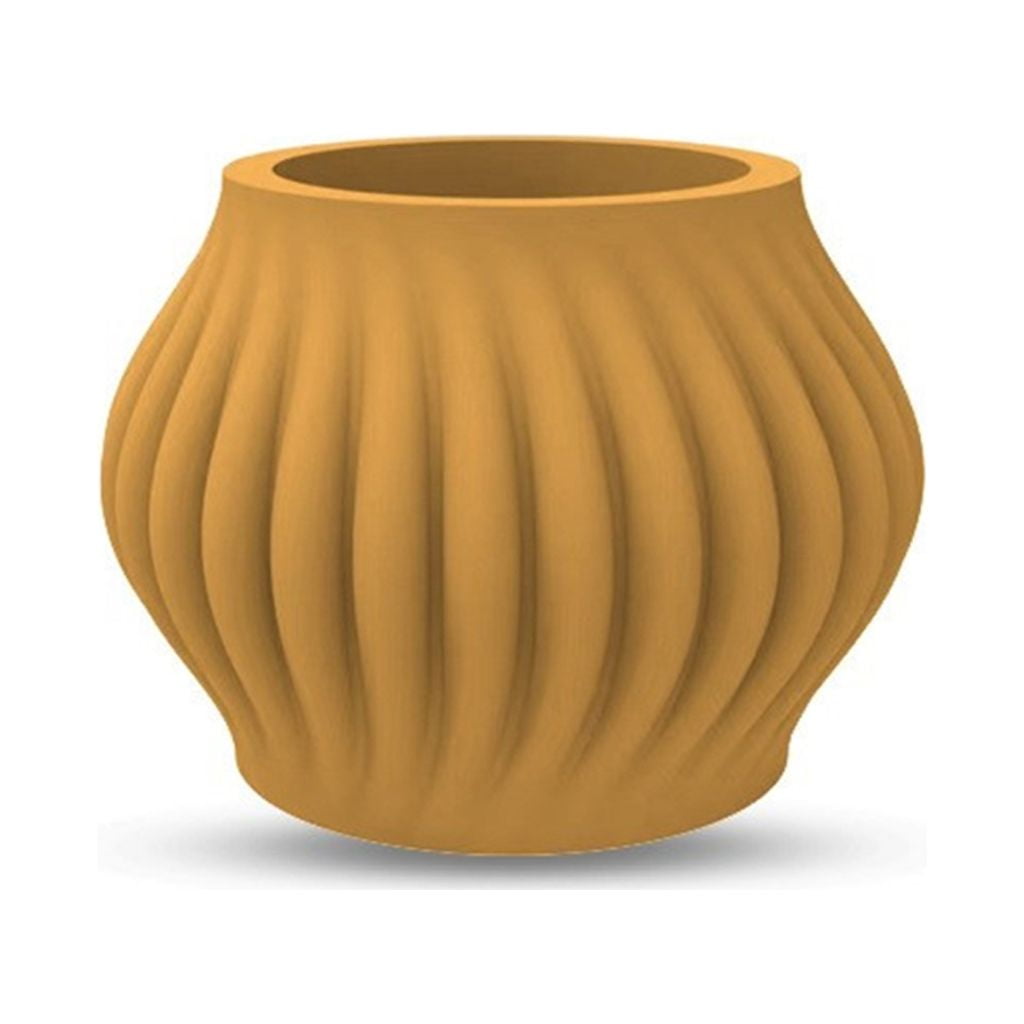 Flowerpot Mold Silicone Clay Striped Pattern Silicone for Hand-Making Concrete Resin Flower Pots