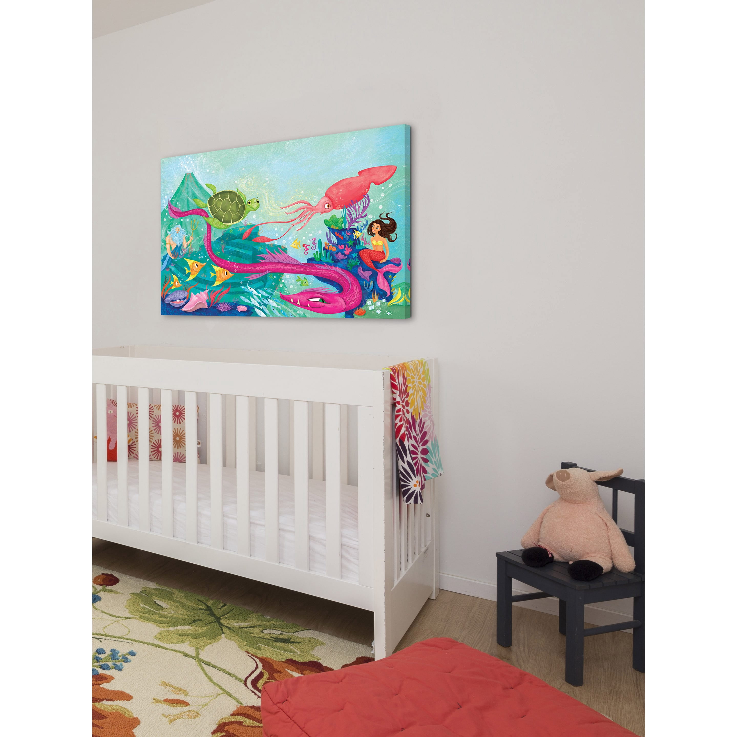 Marmont Hill "Sea Friends" by Curtis Painting Print on Canvas
