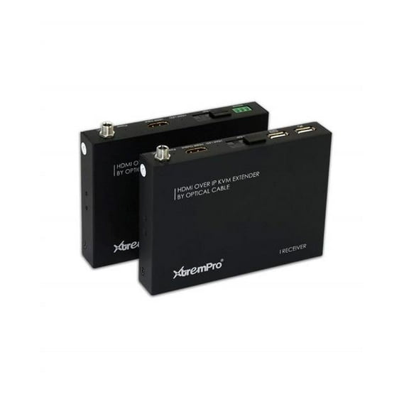 XtremPro  HDMI KVM Over IP Extender By Optical Cable - Black